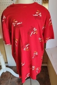 Fila boys XL red‎ Tshirt basketball shoe